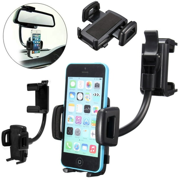 Car Rear View Mirror Phone Holder,Car Bracket Mount Universal Smartphone Cradle Compatible for iPhone 12/11 Pro Xr Xs Max X 7/8 Plus,Samsung Galaxy S10/S9/S8/S7 and All Phone Google Pixel 4 3 XL GPS Car Rear View Mirror Phone Holder,Car Bracket Mount Universal Smartphone Cradle Compatible for iPhone 12/11 Pro Xr Xs Max X 7/8 Plus,Samsung Galaxy S10/S9/S8/S7 and All Phone Google Pixel 4 3 XL GPS